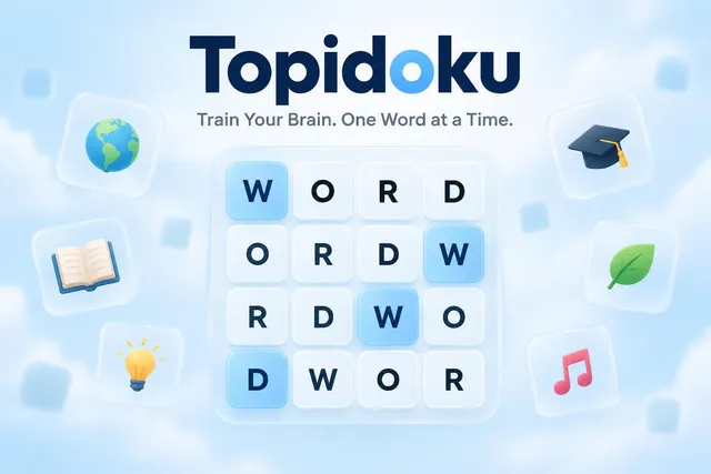 Topidoku — Daily Word Sudoku