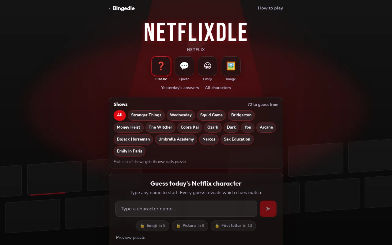 Netflixdle