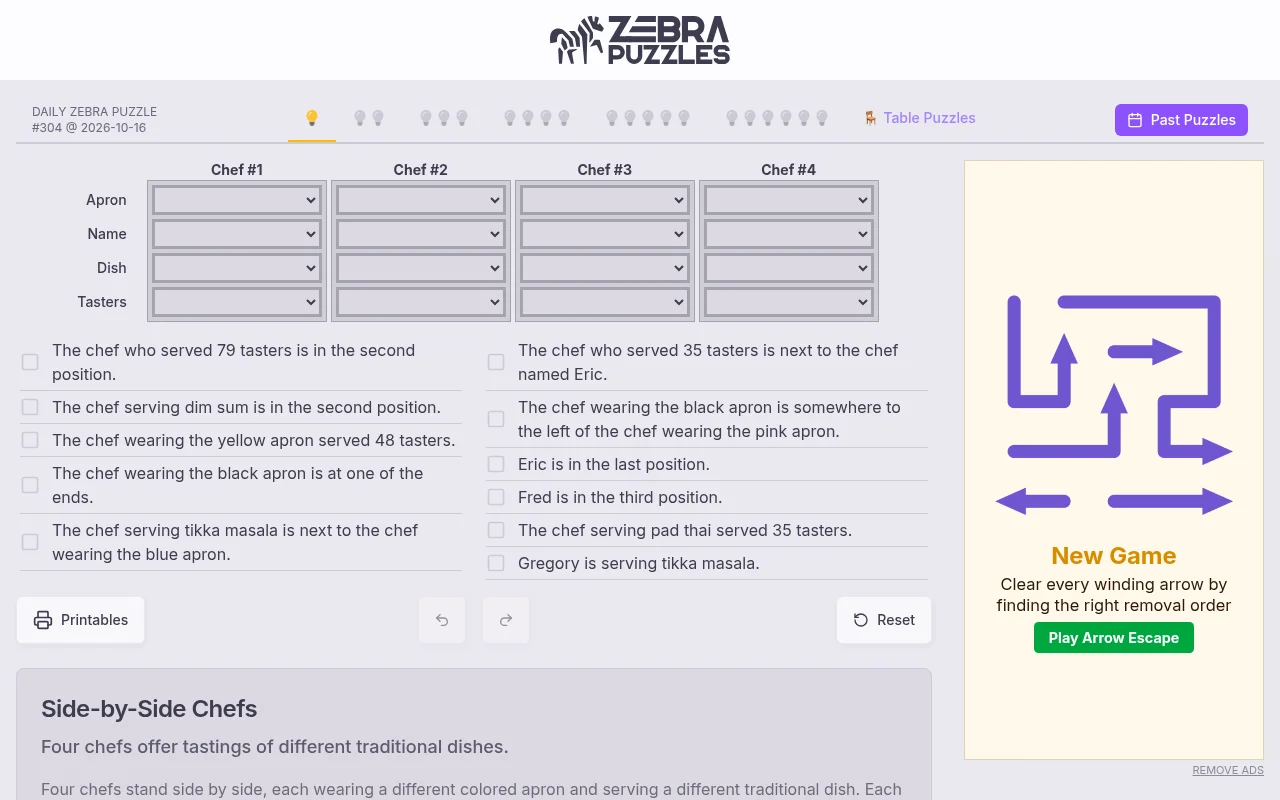 Zebra Puzzles