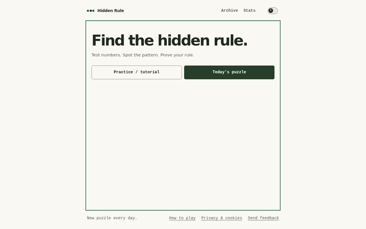 Hidden Rule