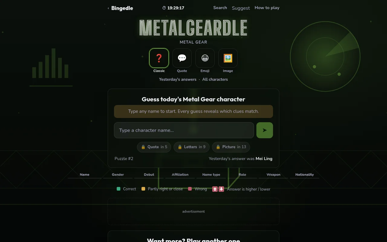 Metalgeardle