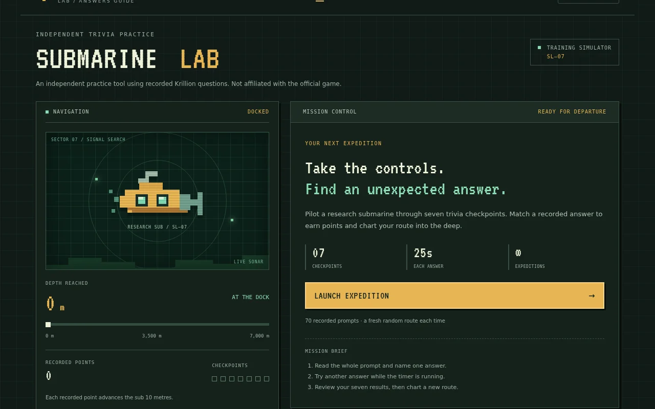 Submarine Lab