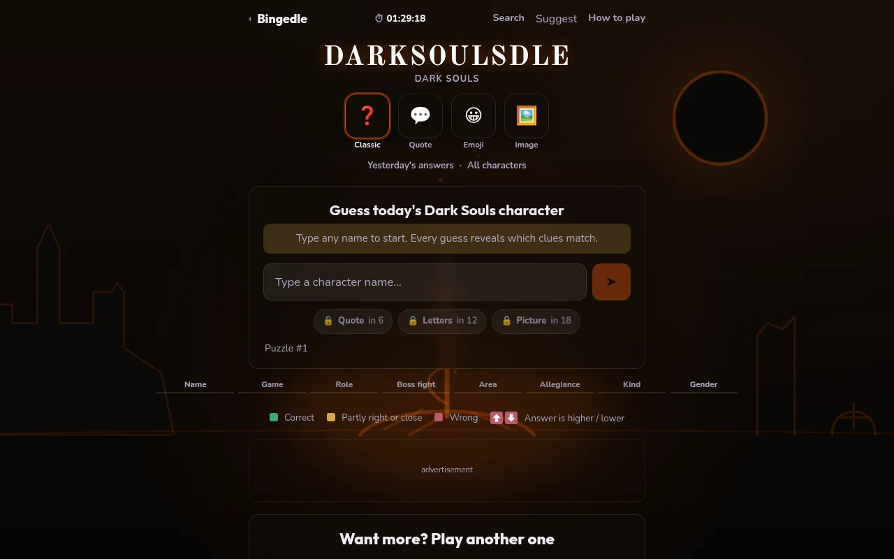 Darksoulsdle