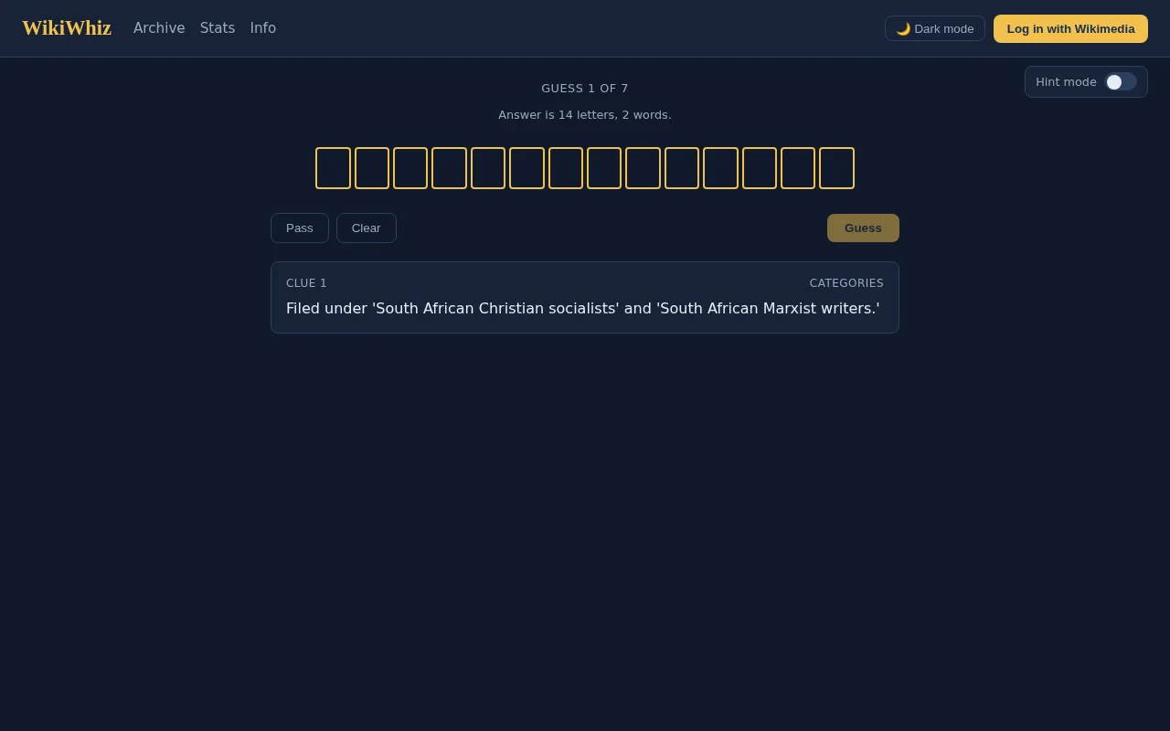 WikiWhiz