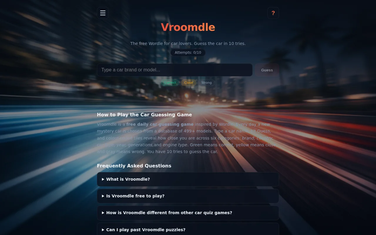 Vroomdle