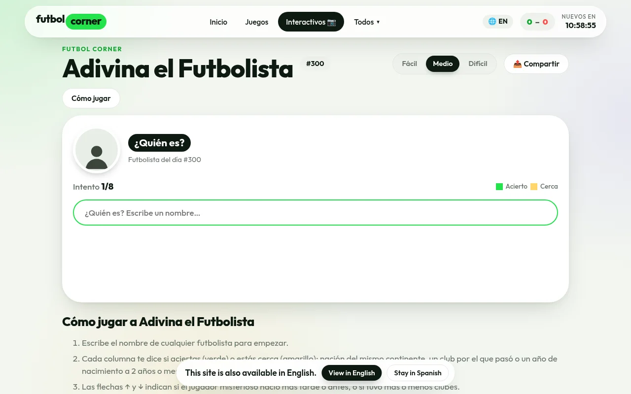 Adivina el Futbolista