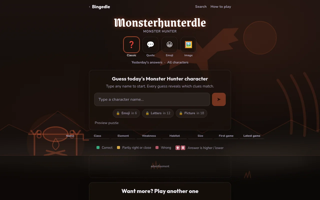 Monsterhunterdle