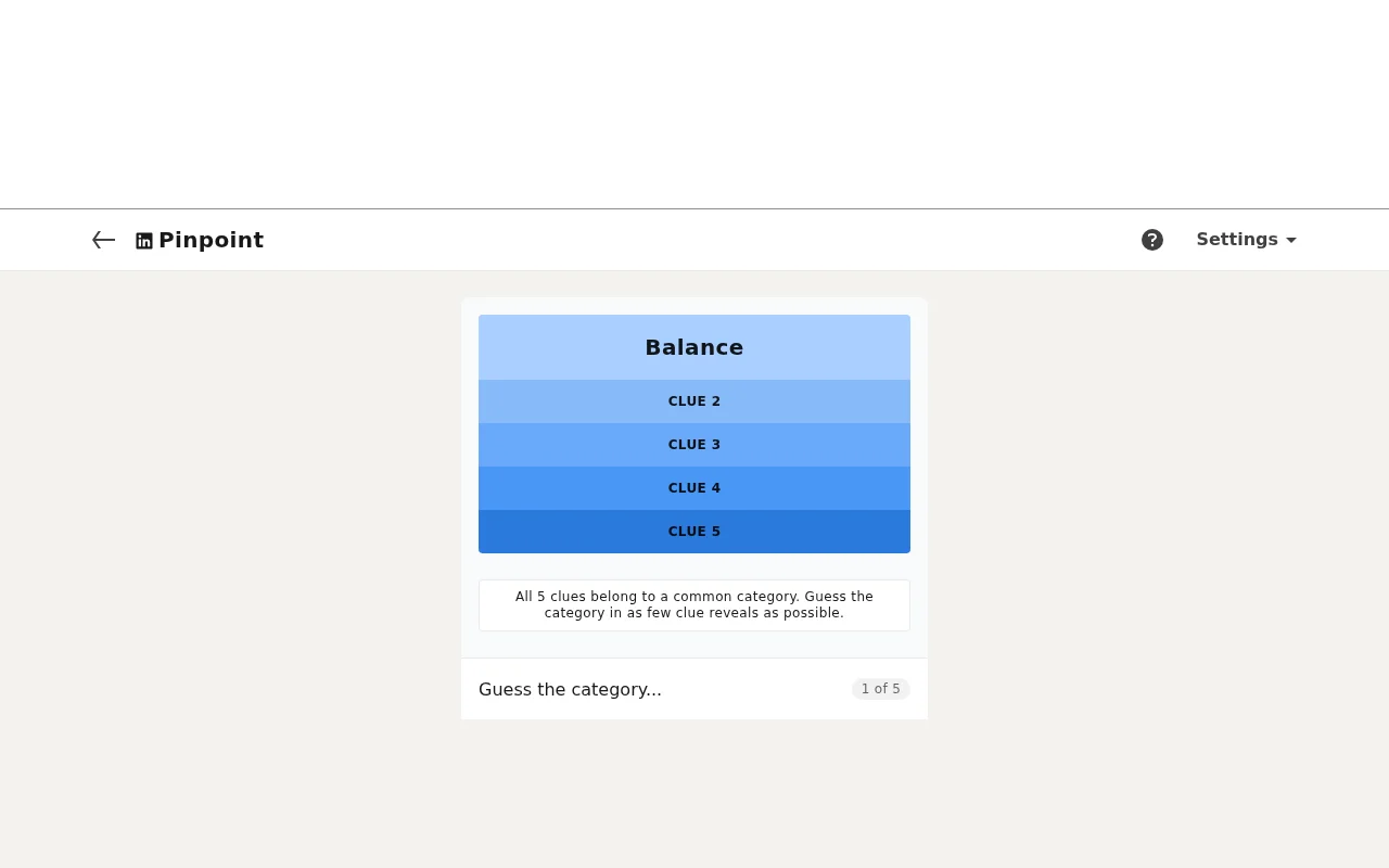 LinkedIn Pinpoint Practice