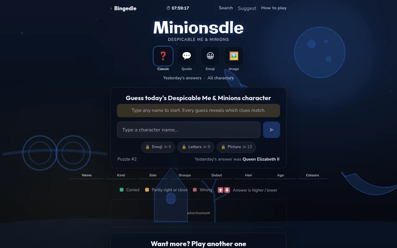 Minionsdle